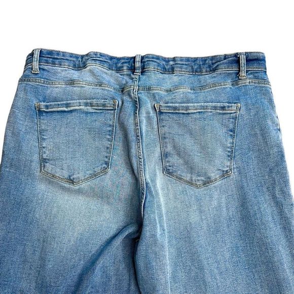 Stitch Star Plus Size 18 Distressed High Rise Skinny Jeans EUC Cotton Blend - Picture 12 of 13